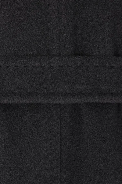 Max Mara Studio Coats In Black
