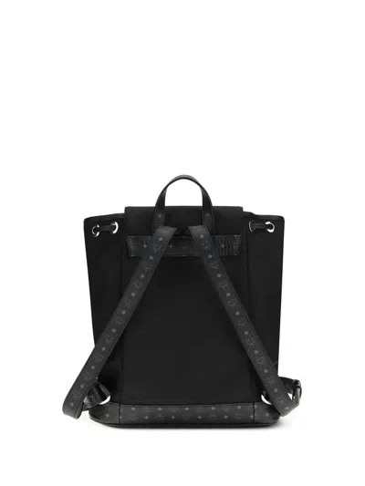Mcm Aren Drawstring Backpack In Black