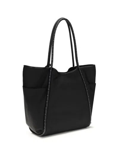 Mcm Aren Fbr Shopper Xlrg Bk In Black