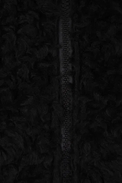 Meta Campania Collective Zip-up Shearling Jacket In Black