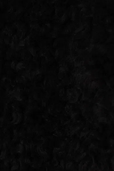 Meta Campania Collective Zip-up Shearling Jacket In Black