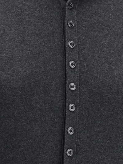 Lemaire Buttoned Cardigan In Black