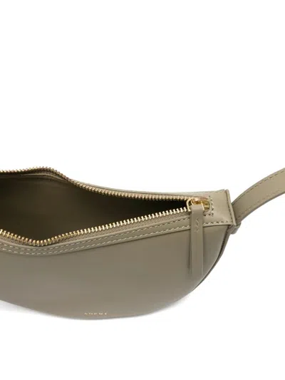 Soeur Crescent Zip Shoulder Bag In Green