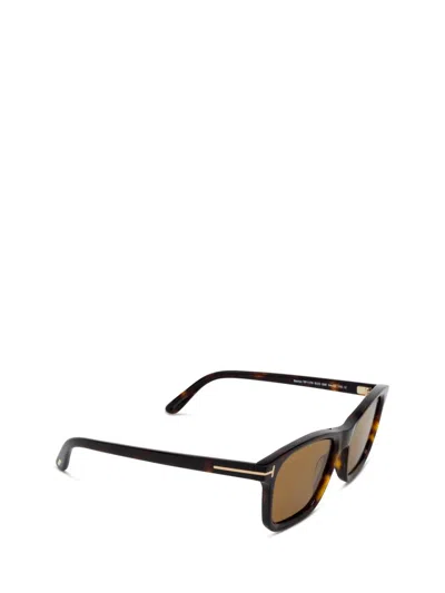 Tom Ford Eyewear Barron Square Frame Sunglasses In Brown