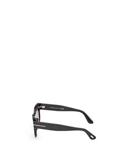 Tom Ford Round-frame Sunglasses In Black