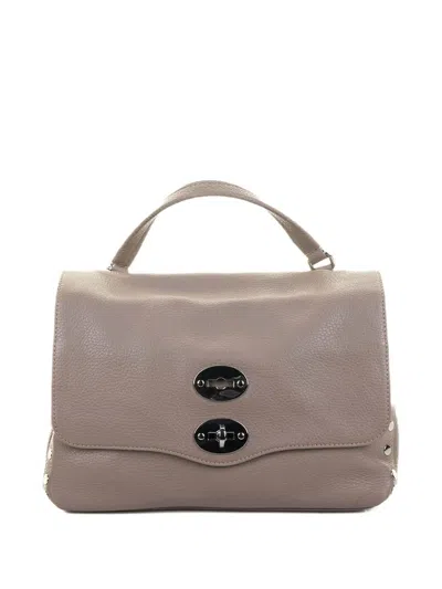 Zanellato Postina S Leather Shoulder Bag In Gray