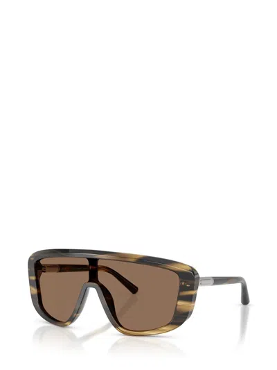 Dolce & Gabbana Acetate Dg4520 Marlene Rectangle Sunglasses In Black