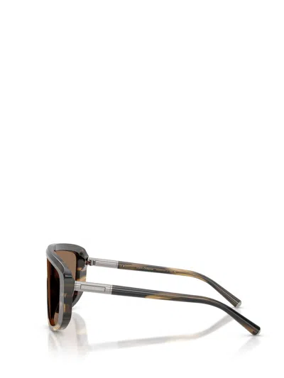 Dolce & Gabbana Acetate Dg4520 Marlene Rectangle Sunglasses In Black