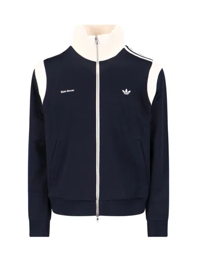 Adidas Originals By Wales Bonner Navy Stretch Twill Slim Track Jacket In Blue