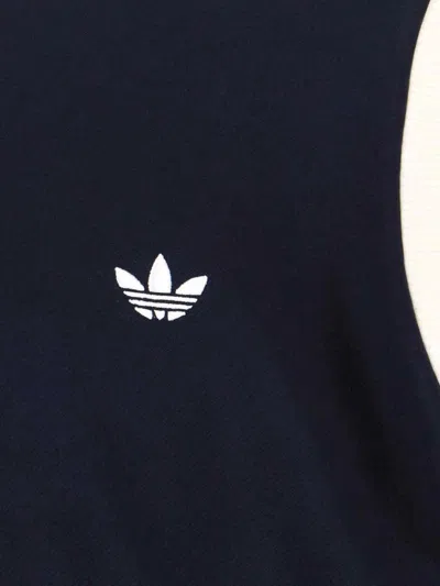 Adidas Originals By Wales Bonner Navy Stretch Twill Slim Track Jacket In Blue