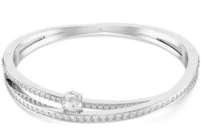 Swarovski Hyperbola Bangle Bracelet In Metallic