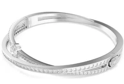 Swarovski Hyperbola Bangle Bracelet In Metallic