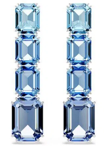 Swarovski Millenia Drop-ohrhänger In Blue