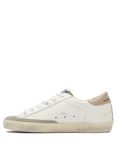 Golden Goose White Leather Superstar Sneakers In White