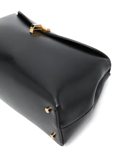 Totême Toteme Women T-lock Leather Shoulder Bag In Black
