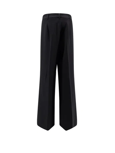 Hugo Boss Tiwi Wide Leg Trousers In Black