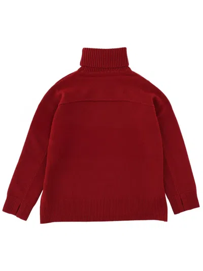 Maison Kitsuné Turtleneck Sweater In Red