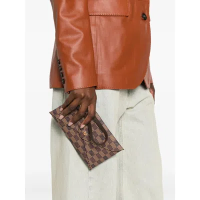 Moreau Geometric-pattern Clutch Bag In Multi