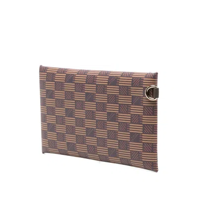 Moreau Geometric-pattern Clutch Bag In Multi