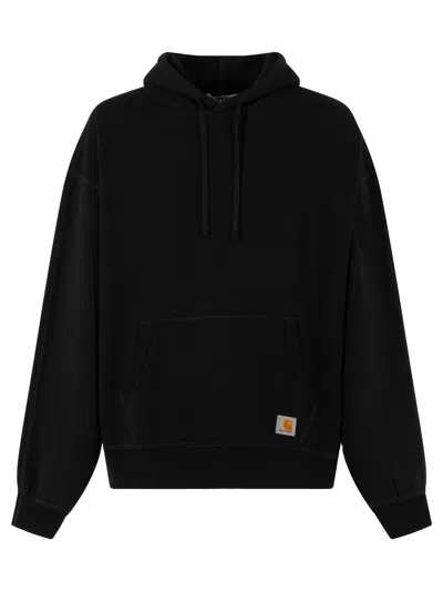 Junya Watanabe Comme Dg X Carhartt Cotton Hoodie In Black