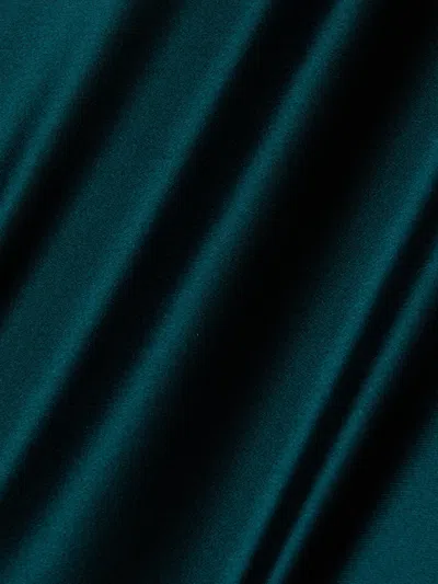 L'agence Akiya Satin Maxi Dress In Blue