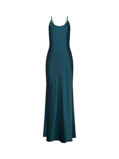 L'agence Charmaine Silk Gown In Blue