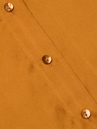 L'agence Dani Silk Blouse In Yellow