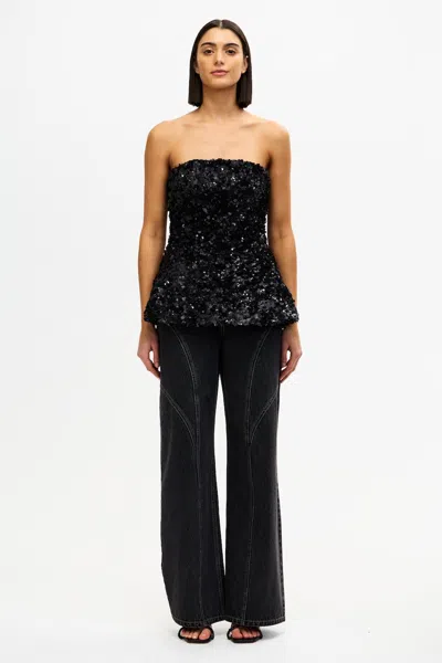 Acler Pipson Top In Black