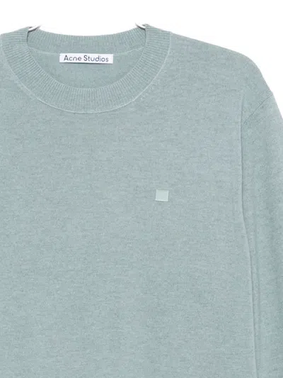 Acne Studios Maison Margiela Distorted Logo T-shirt In Blue
