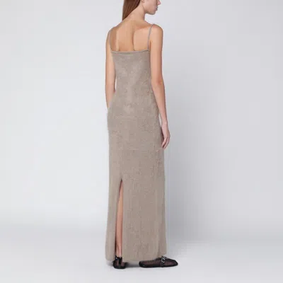 Almada Label Brunello Cucinelli Dazzling Cotton Knit Sleeveless Down Jacket In Neutral