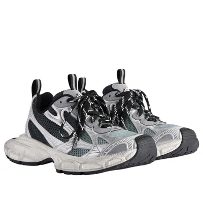 Balenciaga Multicolor Mesh And Rubber 3xl Gradient Sneakers In Gray