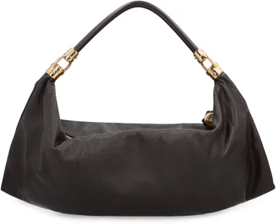 Chloé Small Canvas Tote Bag With Leather Trim In Black