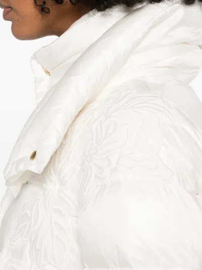 Ermanno Alexander Wang Washed Feather Cotton Coats In White