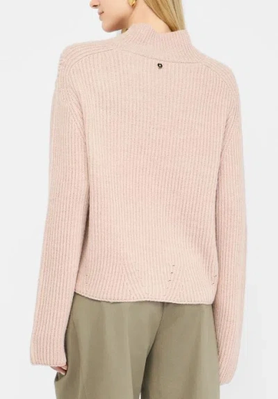 Liu •jo Liu Jo Ribbed Knit Flower Embellishment In Gold