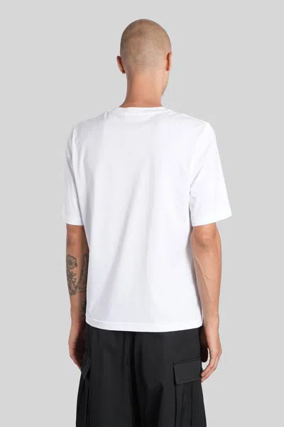 Marni Cotton T-shirt With Maxi Print In White