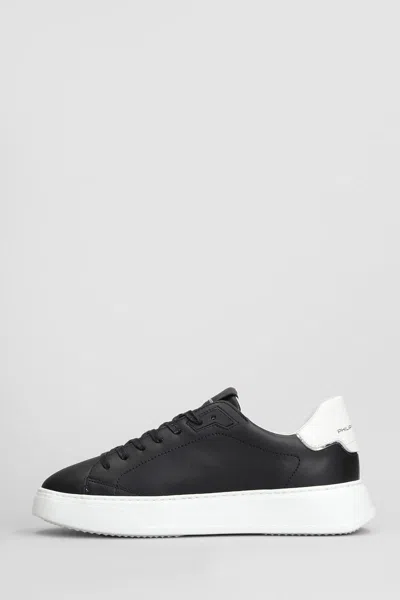 Philippe Model Temple Low Sneakers In Black