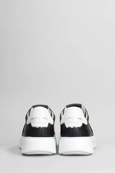 Philippe Model Temple Low Sneakers In Black