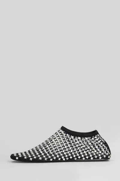 Christopher Esber Minette Bezeled Mesh Ballet Flats In Black Nylon In Black