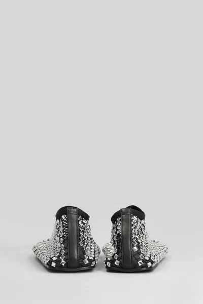 Christopher Esber Minette Bezeled Mesh Ballet Flats In Black Nylon In Black