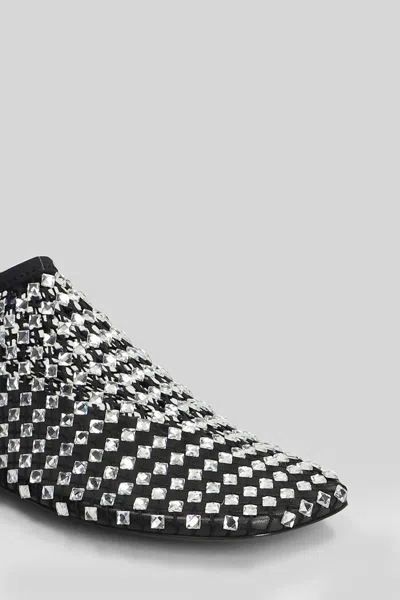 Christopher Esber Minette Bezeled Mesh Ballet Flats In Black Nylon In Black