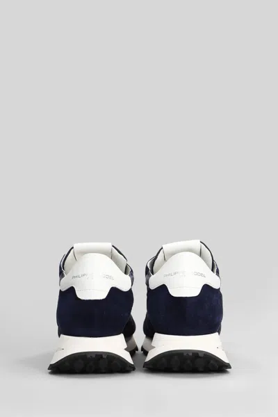 Philippe Model Tropez Haute Low Blue Sneaker In Blue