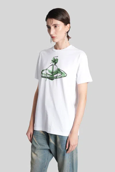 Vivienne Westwood Drawn Orb T-shirt In White