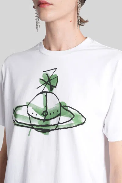Vivienne Westwood Drawn Orb T-shirt In White