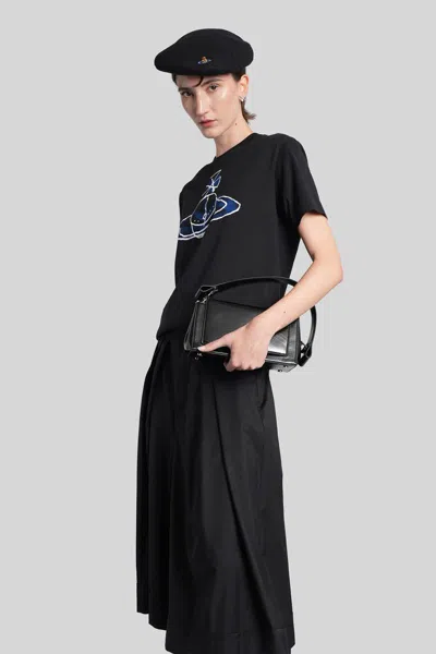 Vivienne Westwood Short Sleeves Crew Neck Graphic Print In Black