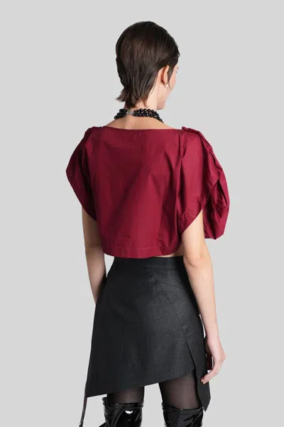 Vivienne Westwood Heart Top Topwear In Red Cotton In Red