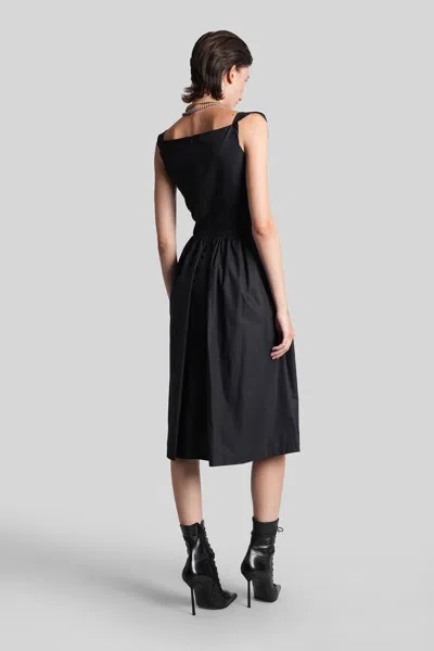 Vivienne Westwood Sunday Long Dress In Black Cotton In Black