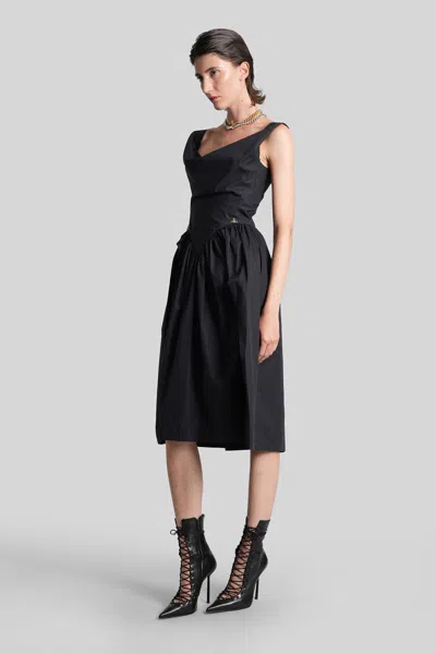 Vivienne Westwood Sunday Long Dress In Black Cotton In Black