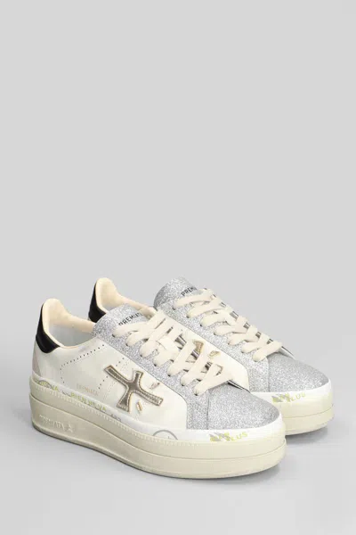 Premiata Claudia Sneakers In White Leather In White