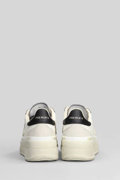 Premiata Claudia Sneakers In White Leather In White