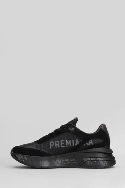 Premiata Moerund 7795 Logo-print Sneakers In Black